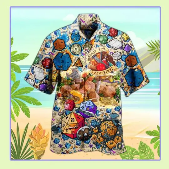 Dungeons and dragons ready for aventure hawaiian shirt Gift For Your Girlfriend Boyfriend Gift For Love Gift For Friend Best Valentine Present Holiday Gift