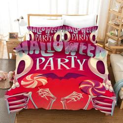 Happy Halloween Party Theme Bedding Set Gift For Your Girlfriend Boyfriend Gift For Love Gift For Friend Best Valentine Present Holiday Gift