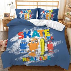 Skateboard Bedding Set Gift For Your Girlfriend Boyfriend Gift For Love Gift For Friend Best Valentine Present Holiday Gift