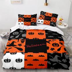 Patchwork halloween  bedding Set Gift For Your Girlfriend Boyfriend Gift For Love Gift For Friend Best Valentine Present Holiday Gift