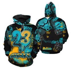 23 Dripping Basketball Unisex Sneaker Shirt Match 2023 Retro Aqua 5s Hoodie