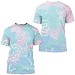 23 King 3D Zigzag Unisex matching 3D Shirt Jordan 5 Retro Easter 3D Shirt Meaningful Gift For Family Gift For Boyfriend Valentine Gift