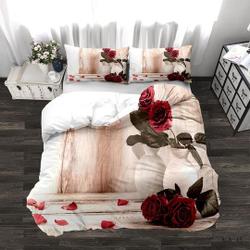 Red Rose Bedding Twin Queen King Soft and DurableGift For Your Girlfriend Boyfriend Gift For Love Gift For Friend Best Valentine Present Holiday Gift