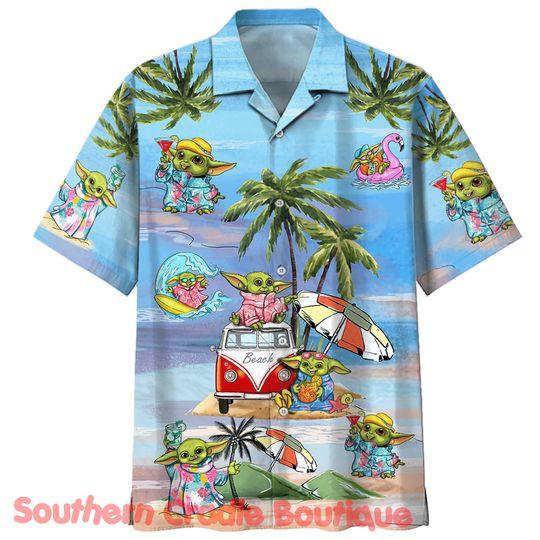 Cute Baby Yoda Hawaiian Shirt Gift For Your Girlfriend Boyfriend Gift For Love Gift For Friend Best Valentine Present Holiday Gift