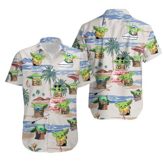 Baby Yoda Hawaiian Shirt Gift For Your Girlfriend Boyfriend Gift For Love Gift For Friend Best Valentine Present Holiday Gift