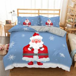 Santa Claus Christmas Bedding setsGift For Your Girlfriend Boyfriend Gift For Love Gift For Friend Best Valentine Present Holiday Gift