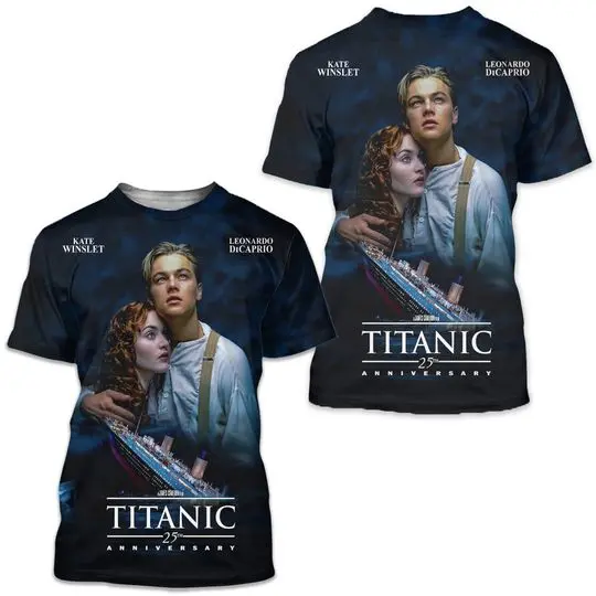 25th Anniversary Titanic 3D T-Shirt Meaningful Gift For Family Gift For Boyfriend Valentine Gift