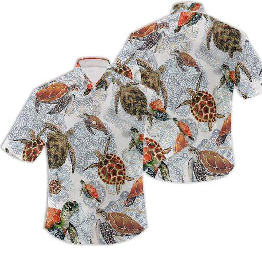 Sea Turtle Hawaiian Shirt, Turtle Beach Shirt Gift For Your Girlfriend Boyfriend Gift For Love Gift For Friend Best Valentine Present Holiday Gift