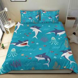 Sharks Bedding Set Gift For Your Girlfriend Boyfriend Gift For Love Gift For Friend Best Valentine Present Holiday Gift