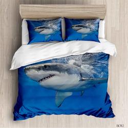 3D Shark Fish Bedding SetsGift For Your Girlfriend Boyfriend Gift For Love Gift For Friend Best Valentine Present Holiday Gift