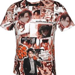 Attack on Titan Novelty 3D Anime Printed T-Shirt Meaningful Gift For Family Gift For Boyfriend Valentine Gift