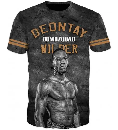 3D full Printed Brand NEW Fashion Tshirt Khabib Deontay Wilder Meaningful Gift For Family Gift For Boyfriend Valentine Gift
