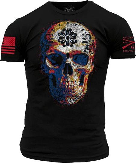 Grunt Style Sugar Skull T-Shirt Meaningful Gift For Family Gift For Boyfriend Valentine Gift