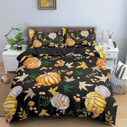 Pumpkin retro halloween bedding Set Gift For Your Girlfriend Boyfriend Gift For Love Gift For Friend Best Valentine Present Holiday Gift