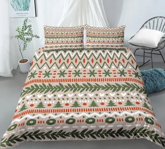 Retro Vintage Christmas mid century modern Bedding setsGift For Your Girlfriend Boyfriend Gift For Love Gift For Friend Best Valentine Present Holiday Gift