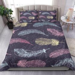 Boho Feathers Bedding SetsGift For Your Girlfriend Boyfriend Gift For Love Gift For Friend Best Valentine Present Holiday Gift