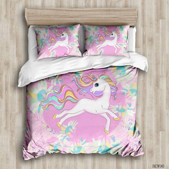 Unicorn Bedding Set Gift For Your Girlfriend Boyfriend Gift For Love Gift For Friend Best Valentine Present Holiday Gift