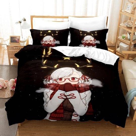 A Girl Dreaming with Stars Bedding Set Gift For Your Girlfriend Boyfriend Gift For Love Gift For Friend Best Valentine Present Holiday Gift