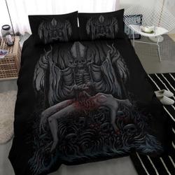 Skull Demon Priest Sacrifice Bedding Set Gift For Your Girlfriend Boyfriend Gift For Love Gift For Friend Best Valentine Present Holiday Gift