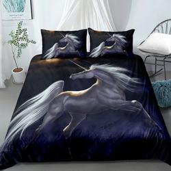 3D Unicorn Bedding Set Gift For Your Girlfriend Boyfriend Gift For Love Gift For Friend Best Valentine Present Holiday Gift