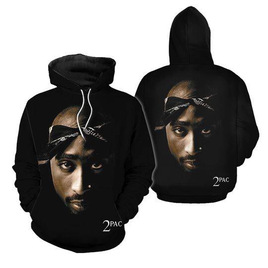 2Pac Rapper 3D Hoodie