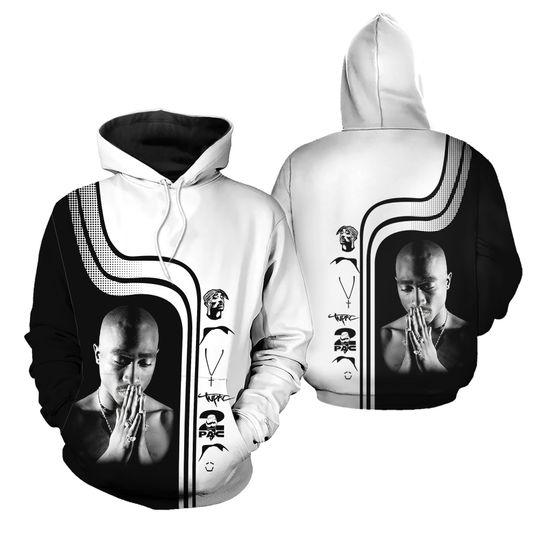 2Pac Rapper Hoodie 3D