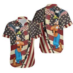 Goofy Hawaiian shirt 4th July US Flag Patriot Day Goofy Hawaii shirt Gift For Your Girlfriend Boyfriend Gift For Love Gift For Friend Best Valentine Present Holiday Gift