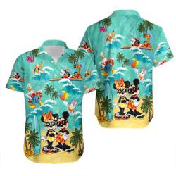 Disney Mickey And Minnie Hawaiian Shirt Disney Gift For Your Girlfriend Boyfriend Gift For Love Gift For Friend Best Valentine Present Holiday Gift