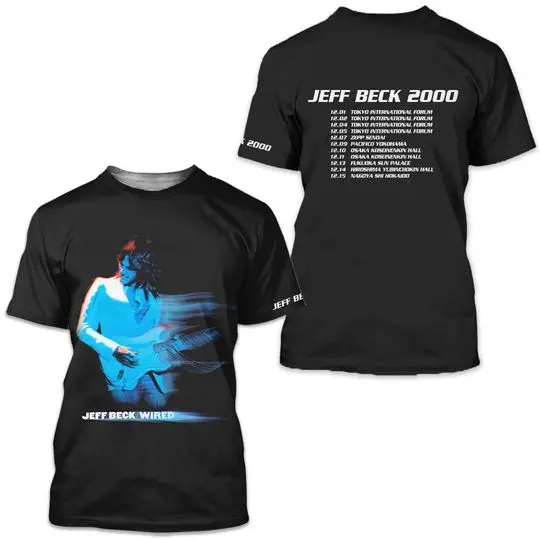 Jeff Beck Wired 2000 English Guitarist Yardbirds Jeff Beck Group t-shirt Meaningful Gift For Family Gift For Boyfriend Valentine Gift