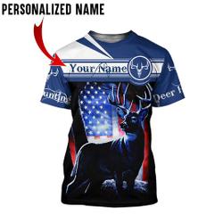 Personalized Name Deer Hunting 3D All Over Printed Shirt Meaningful Gift For Family Gift For Boyfriend Valentine Gift