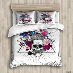 Death Skull Bedding SetsGift For Your Girlfriend Boyfriend Gift For Love Gift For Friend Best Valentine Present Holiday Gift