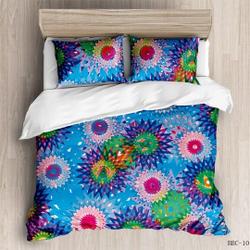 Kids Geometric Pattern Bedding Set Gift For Your Girlfriend Boyfriend Gift For Love Gift For Friend Best Valentine Present Holiday Gift