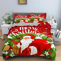 Merry Christmas Santa Claus Bedding setsGift For Your Girlfriend Boyfriend Gift For Love Gift For Friend Best Valentine Present Holiday Gift
