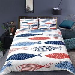 Fish Sea Animal Bedding SetsGift For Your Girlfriend Boyfriend Gift For Love Gift For Friend Best Valentine Present Holiday Gift