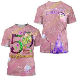 Dopey Dwarf Galaxy Castle Mickey Head Disney 50th Anniversary T-shirts Meaningful Gift For Family Gift For Boyfriend Valentine Gift
