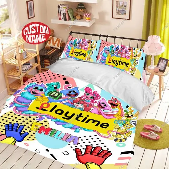 Poppy Playtime Personalized Bedding Set Gift For Your Girlfriend Boyfriend Gift For Love Gift For Friend Best Valentine Present Holiday Gift