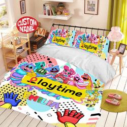 Poppy Playtime Personalized Bedding Set Gift For Your Girlfriend Boyfriend Gift For Love Gift For Friend Best Valentine Present Holiday Gift