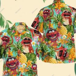 Animal Muppet Tropical Hawaiian Shirt Gift For Your Girlfriend Boyfriend Gift For Love Gift For Friend Best Valentine Present Holiday Gift