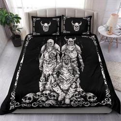 Skull Zombie Skeleton Mid Evil Viking Bedding Set Gift For Your Girlfriend Boyfriend Gift For Love Gift For Friend Best Valentine Present Holiday Gift