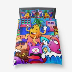 Beach Music Doodle Bedding Set Gift For Your Girlfriend Boyfriend Gift For Love Gift For Friend Best Valentine Present Holiday Gift