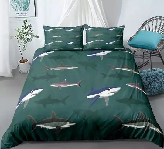 Shark Bedding Set Gift For Your Girlfriend Boyfriend Gift For Love Gift For Friend Best Valentine Present Holiday Gift
