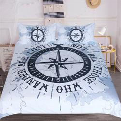 Nautical Map Bedding SetsGift For Your Girlfriend Boyfriend Gift For Love Gift For Friend Best Valentine Present Holiday Gift