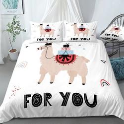 Alpaca Bedding Set Gift For Your Girlfriend Boyfriend Gift For Love Gift For Friend Best Valentine Present Holiday Gift