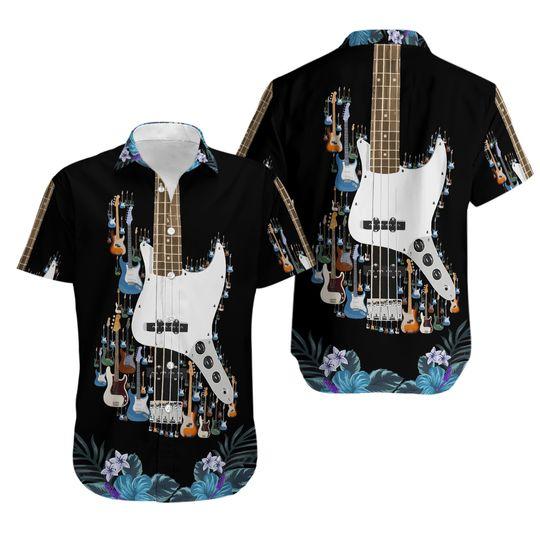 3D Bass Guitar Hawaii Shirt Gift For Your Girlfriend Boyfriend Gift For Love Gift For Friend Best Valentine Present Holiday Gift