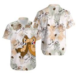 3D Chip Dale Unisex Hawaiian Shirt Gift For Your Girlfriend Boyfriend Gift For Love Gift For Friend Best Valentine Present Holiday Gift