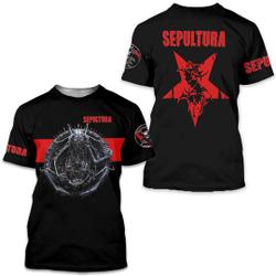 3D Cool Tshirt for all Fans of Sepultura Meaningful Gift For Family Gift For Boyfriend Valentine Gift