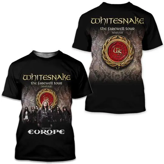 3D Cool Tshirt for all Fans of Whitesnake Meaningful Gift For Family Gift For Boyfriend Valentine Gift