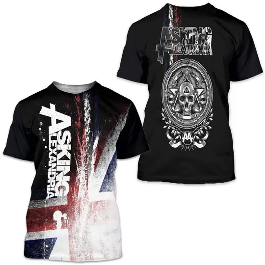 3D Cool Tshirt for Asking Alexandria All Fans Meaningful Gift For Family Gift For Boyfriend Valentine Gift