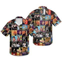 3D Elvis Presley Album Hawaiian Shirt Gift For Your Girlfriend Boyfriend Gift For Love Gift For Friend Best Valentine Present Holiday Gift
