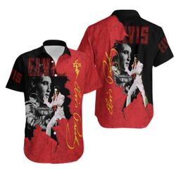 3D Elvis Presley Unisex Hawaiian Shirt Gift For Your Girlfriend Boyfriend Gift For Love Gift For Friend Best Valentine Present Holiday Gift